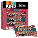 KIND Nut Bars Variety Pack: Dark Chocolate Nuts & Sea Salt, Cherry Cashew, Cranberry Almond - 30 Count
