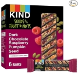KIND Dark Chocolate Raspberry Pumpkin Seed KIND Seeds Fruit & Nuts Snack Bar, 1.4 oz, Pack of 6"