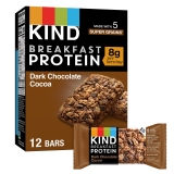 KIND Gluten-Free Dark Chocolate Cocoa Protein Snack Bars, 1.76 oz, 12 Count, Pack of 4