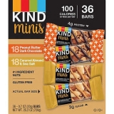 KIND Minis Variety Bars, 0.7 oz, Pack of 36 - Healthy Snack Options