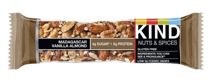 KIND Madagascar Vanilla Almond Nut Bars, 1.4 oz, Pack of 12