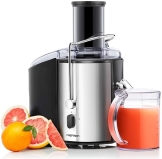 Chefman Electric Juicer | 2-Speed, Extra-Wide Feeding Tube, Detachable Pitcher, Foam Separator | Dishwasher-Safe Parts