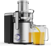Healnitor 1000W Centrifugal Juicer Machine, 3-Speed, Wide Chute, High Juice Yield, Stainless Steel