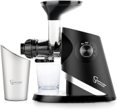 Sana 727 Cold Press Masticating Juicer | 4 Speed Motor | Non-Stop Juicing | Easy Clean | Recipe Book | 15-Year Warranty | Black
