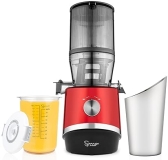 Sana 878 Self-Feeding Cold Press Juicer | Effortless 3-Day Juicing | Autopilot Feature | 2L Capacity | Red