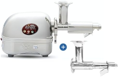 Angel Juicer Stainless Steel Electric Juice Extractor, 3HP Grinding Force, Dual Gear Tech, 10-Year Warranty