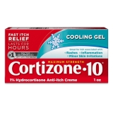 Cortizone-10 Cooling 1% Hydrocortisone Bug Bite Relief Gel, Maximum Strength, 1 oz