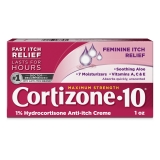 Cortizone-10 Maximum Strength Feminine Anti-Itch Cream with Aloe & Vitamins 1oz
