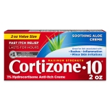 Cortizone-10 1% Hydrocortisone Anti-Itch Cream for Eczema & Bug Bite Relief, 2 oz - Maximum Strength