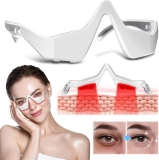 FOVEACE Eye Massager Glasses with Light Therapy for Fatigue & Dark Circles (White)
