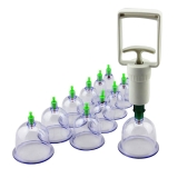 ZEDWELL 12-Piece Medical Vacuum Cupping Therapy Set for Body Relaxation and Healthy Massage