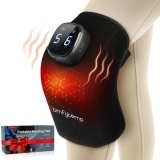Cordless Knee Massager with Heat, Pain Relief, 9 Heat, 5 Vibration, APP Control