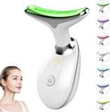 JINYONBAG Portable Red Light Face Lift Device for Skin Beauty, Neck Massager - White