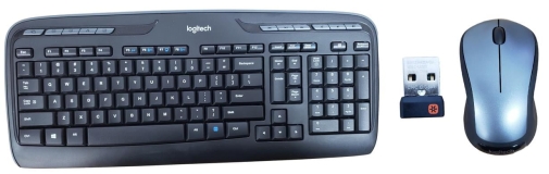 Logitech MK345 Wireless Combo with 2.4 GHz Frequency, 30 ft Range, Black