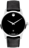 Movado Museum Classic Men's Automatic Watch with Leather Strap - Self-Winding Luxury Timepiece - 40mm - Gift for Him
