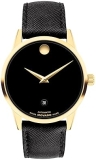 Movado Museum Classic Men's Automatic Watch | Leather Strap | Self-Winding Luxury Timepiece | Gift for Him | 40mm