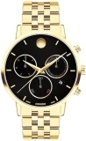 Movado Museum Classic Men's Watch | Swiss Quartz Chronograph | Stainless Steel Bracelet | 3 ATM Water Resistance | Luxury Timepiece for Him | 42mm