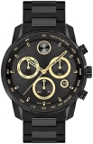 Movado Men's Movado Bold Verso Swiss Quartz Chronograph Sport Watch - Stainless Steel Link Bracelet - Luxury Fashion Timepiece 44mm"