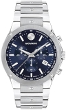 Movado SE Men's Swiss Quartz Chronograph Sport Watch - Stainless Steel Bracelet - 5 ATM Water Resistance - Luxury Fashion Timepiece - 42mm