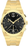 Movado Bold Quest Chronograph Watch - Swiss Quartz, Stainless Steel, Water Resistant 50m - 42mm