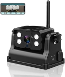 LASTBUS Wireless Magnetic WiFi Backup Camera for Easy Hitching, Rechargeable, iOS/Android Compatible