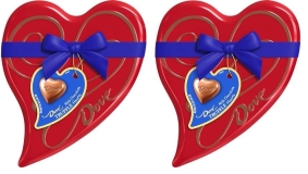 Dove Milk Chocolate Truffle Heart Box Tin, 5.82 Oz - Valentine's Day Gift (2 Pack)