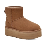 UGG Women's Classic Mini Platform Boots in Chestnut - 1134991-CHE, Size Chestnut