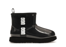 UGG Kid's Classic Clear Mini II Black Boot - StockX