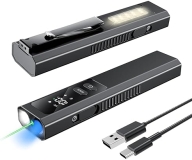 Dongguan Huda Compact EDC Flashlight with 4 Light Sources & Magnetic Base - Rechargeable