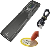 Sysmax Nitecore EDC25 3000LM USB-C Rechargeable Flashlight with Clip and Sticker