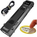 Sysmax Nitecore EDC29 Tactical Flashlight, 6500 Lumen USB-C Rechargeable with Spotlight Floodlight Strobe - Digital Display
