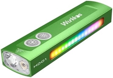 Wurkkos HD01 Flat EDC Flashlight | RGB & Green Light | 1200 Lumens | Rechargeable | Triple Light Sources