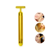 VELORA 24K Gold Beauty Bar Facial Roller Vibration Skincare Massager RF Device