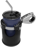 LEXIN 360° Swivel Motorcycle Cup Holder w/ Metal Handlebar Mount - Fits 7/8'' to 1 1/4'' Handlebars