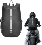 KEMIMOTO 40L Waterproof Motorcycle Backpack for Men - Ideal for Travel, Daily & Office Trips