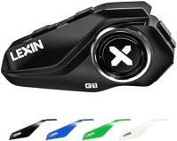 LEXIN G1 Motorcycle Bluetooth Headset with Mic, Hands-Free Calls/Music/GPS, Waterproof, HD Stereo Sound