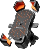 ROCKBROS Motorcycle Phone Holder Mount for 4.5-7.1 inch Smartphones - Anti-Slip Silicone, Easy Install, 360 Rotatable