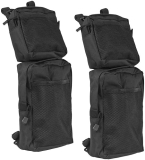 UNISTRENGH ATV Fender Bags 2-Pack for Cargo Storage, Black