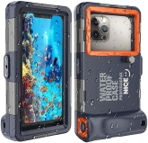 Towevine Professional Underwater Phone Case for iPhone/Samsung [50ft/15m] Orange