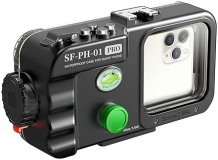Seafrog SF-PH-01 Pro Diving Phone Case for iPhone & Samsung - 130ft/40m Waterproof, Big Window, Leak Alarms