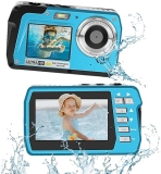Yuejewlry 4K Underwater Camera, Full HD 4K&48MP Compact Floatable Camera, 10FT Waterproof Camera for Snorkelin