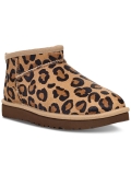 UGG Women's Beige Animal Print Leather Booties Size 6