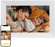 Aura Carver WiFi Digital Picture Frame | Best Gift | Share Photos | Easy Setup | Free Storage | Sea Salt