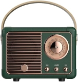 Dosmix Retro Bluetooth Speaker - Mini Wireless Vintage Style, Green