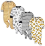 Onesies Brand 4-Pack Sleep 'N Play Footies