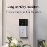 Ring Battery Doorbell with Full Video, Live View, Two-Way Talk, Motion Detection & Alerts - Newest Model, Satin Nickel