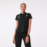 Figs Francisca Henley Scrub Top