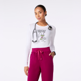 Figs My Blood Type Is Caffeine Positive Supersoft Longsleeve Underscrub