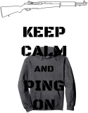 PING M1 Garand WWII Enthusiast Pullover Hoodie - Keep Calm and Ping
