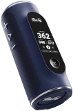 Blue Tees Golf GPS Speaker with Touch Screen Display - 10+ Hours Battery - 40,000+ Courses - Visual & Audible Distance - IPX7 Waterproof (Navy)